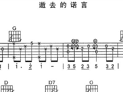 逝去的诺言古筝曲谱_逝去的诺言图片
