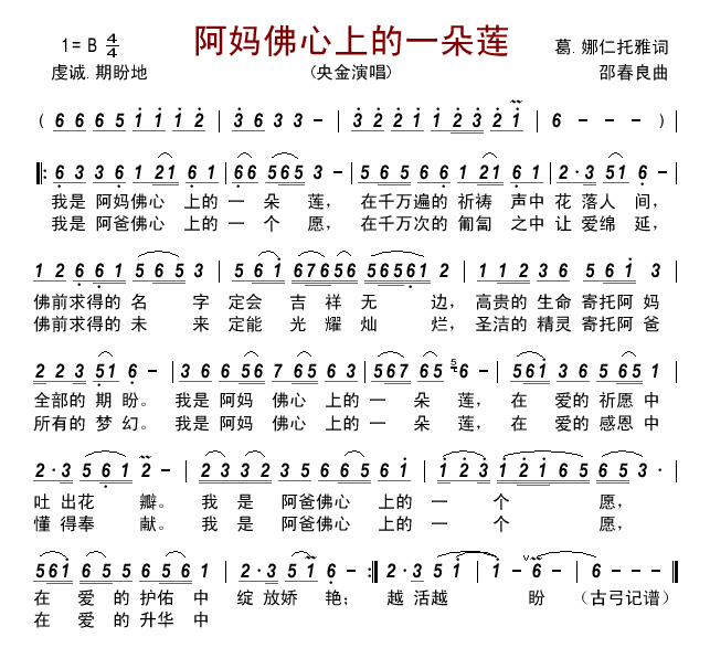 阿妈佛心上的一朵莲
