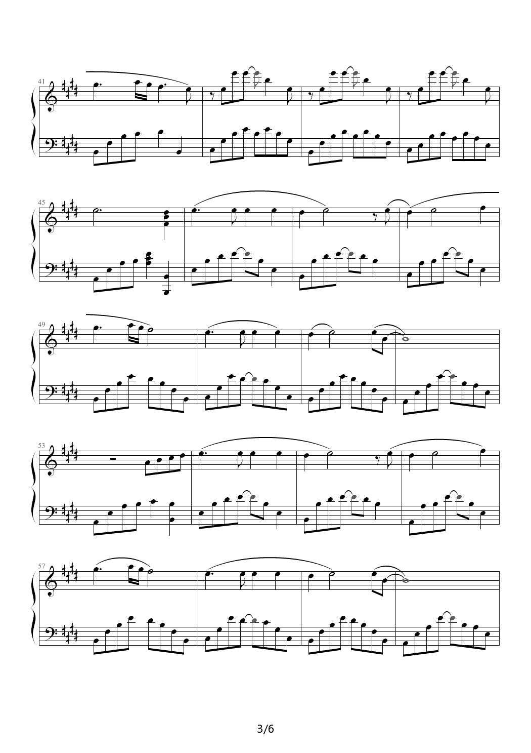 铁达尼曲谱_钢琴简单曲谱(2)