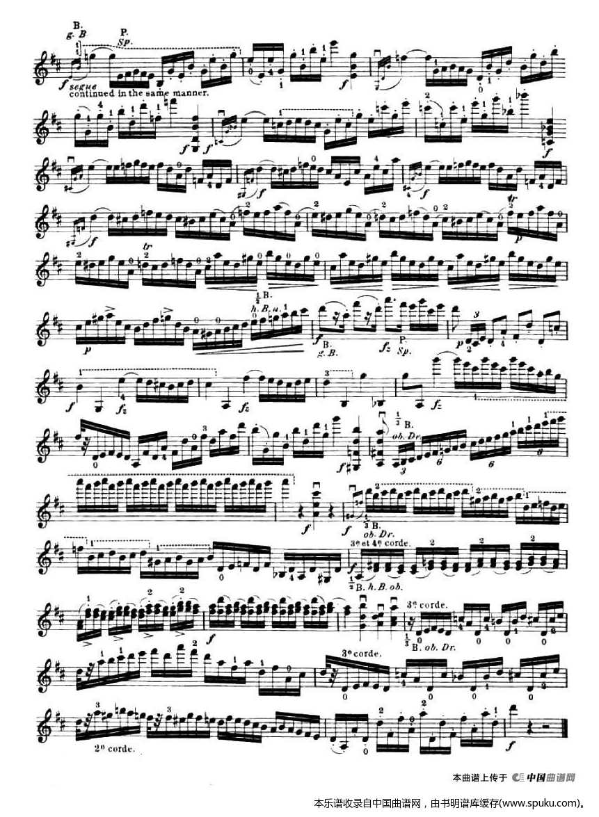 24首小提琴练习曲之5 小提琴谱 五线谱