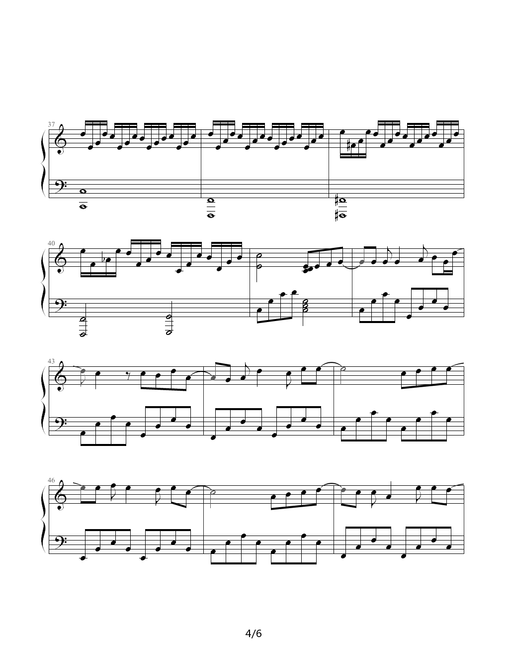 蒲公英的约定天刀曲谱_蒲公英的约定数字曲谱(4)