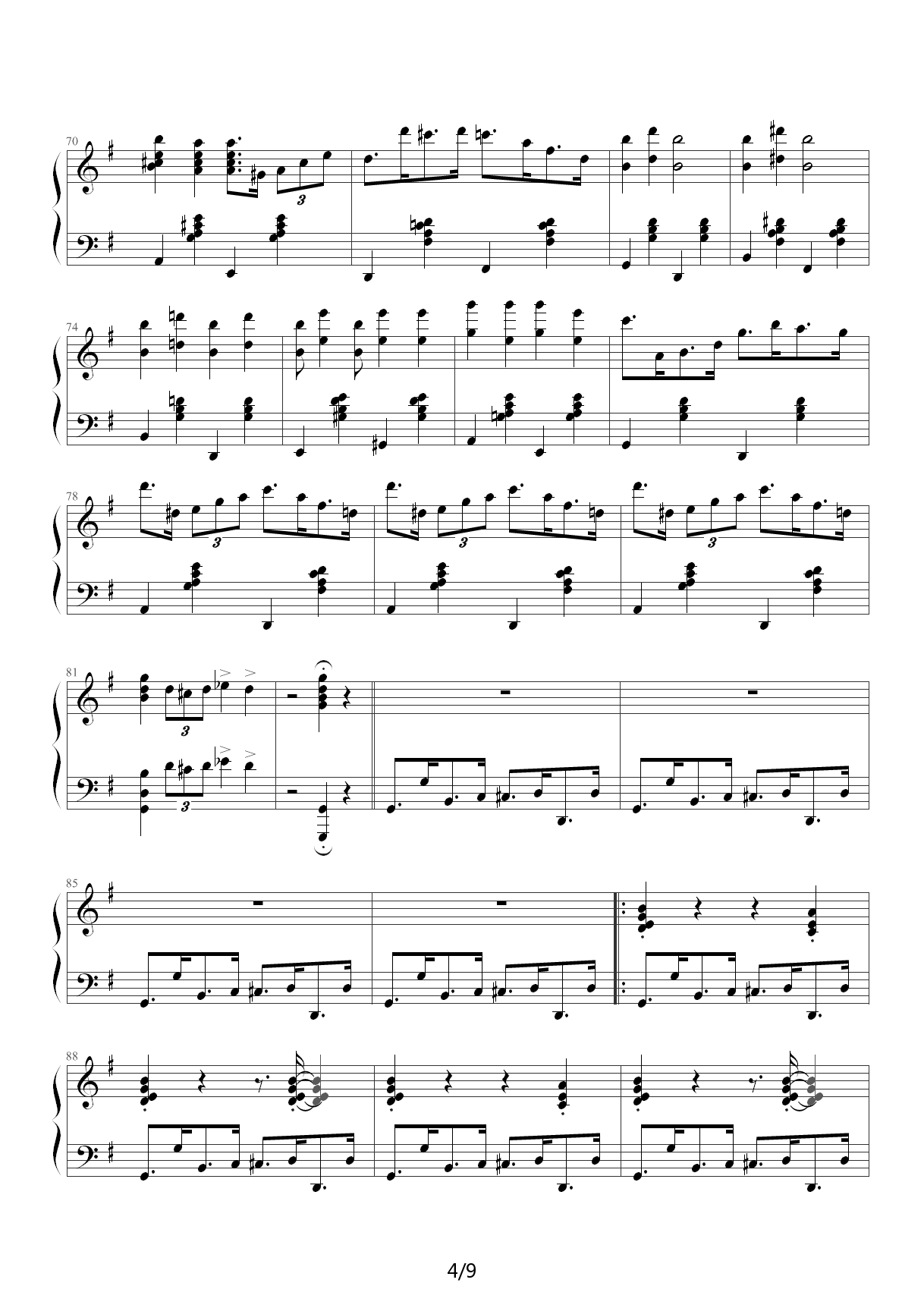 铃儿响叮当+变奏曲+钢琴谱