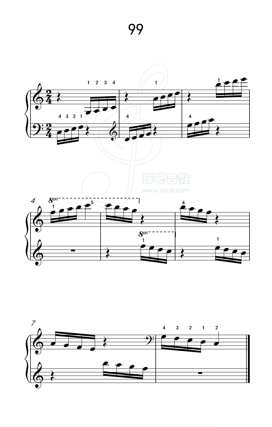 两手弹曲谱_钢琴两手交叉弹法图片(3)