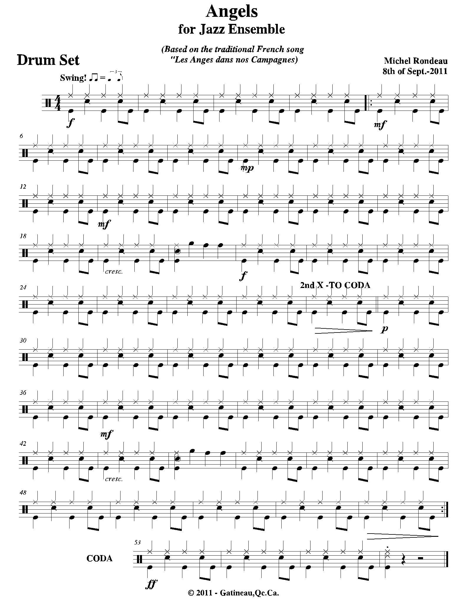 ls for Jazz Ensemble 爵士鼓 爵士管乐团 分谱 五线谱