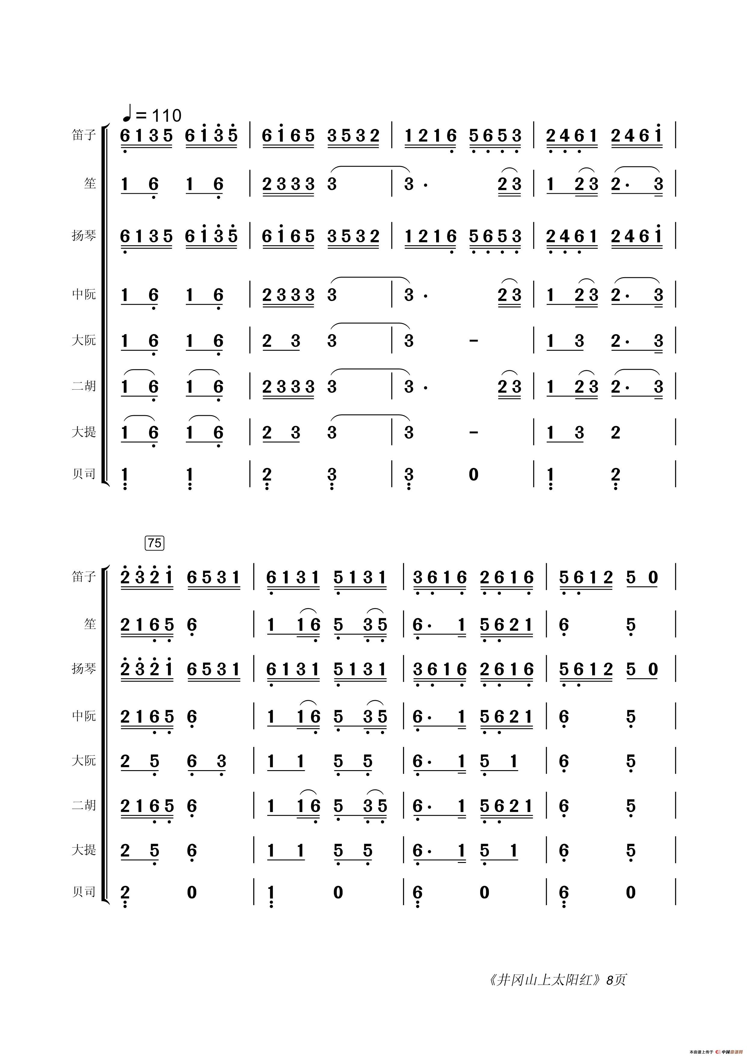 简谱太阳红_又见太阳红简谱