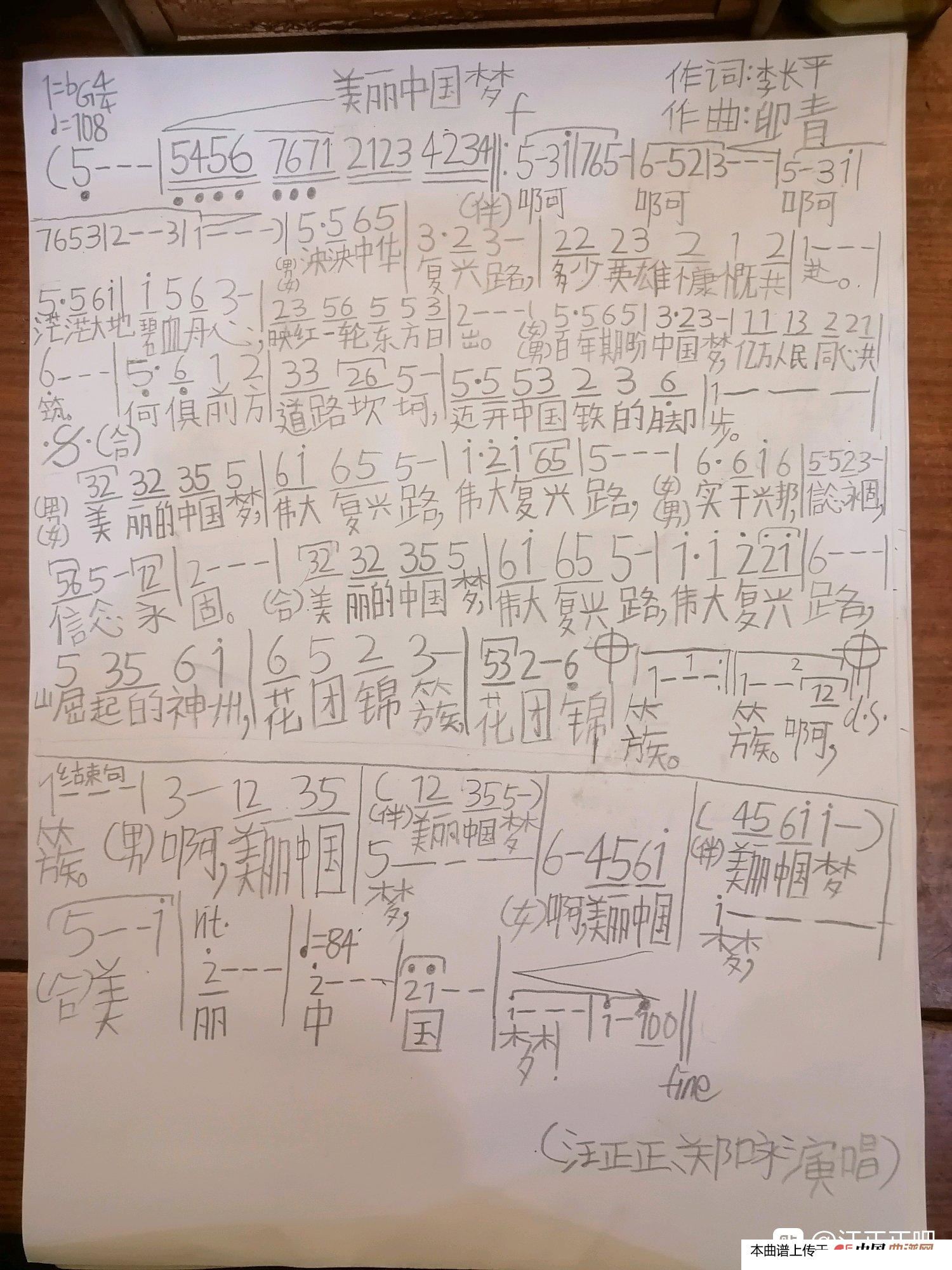美丽的中国梦曲谱_美丽中国梦绘画(3)