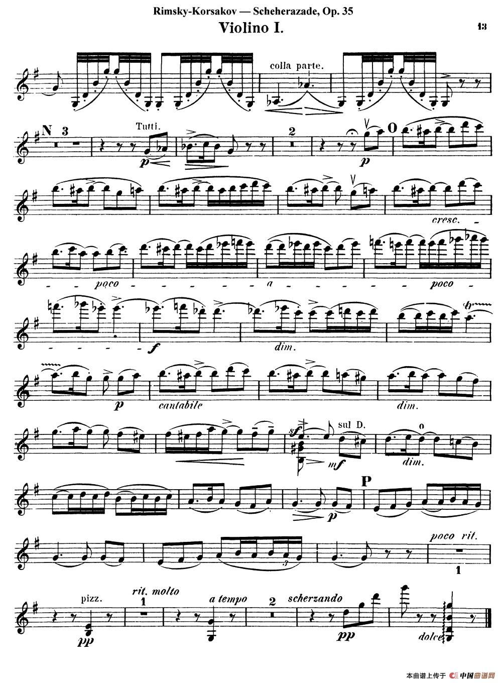 depasito小提琴谱_Recuerdos de la Alhambra提琴谱 阿尔罕布拉的回忆 小提琴分谱 器乐乐谱 中国曲谱网(2)