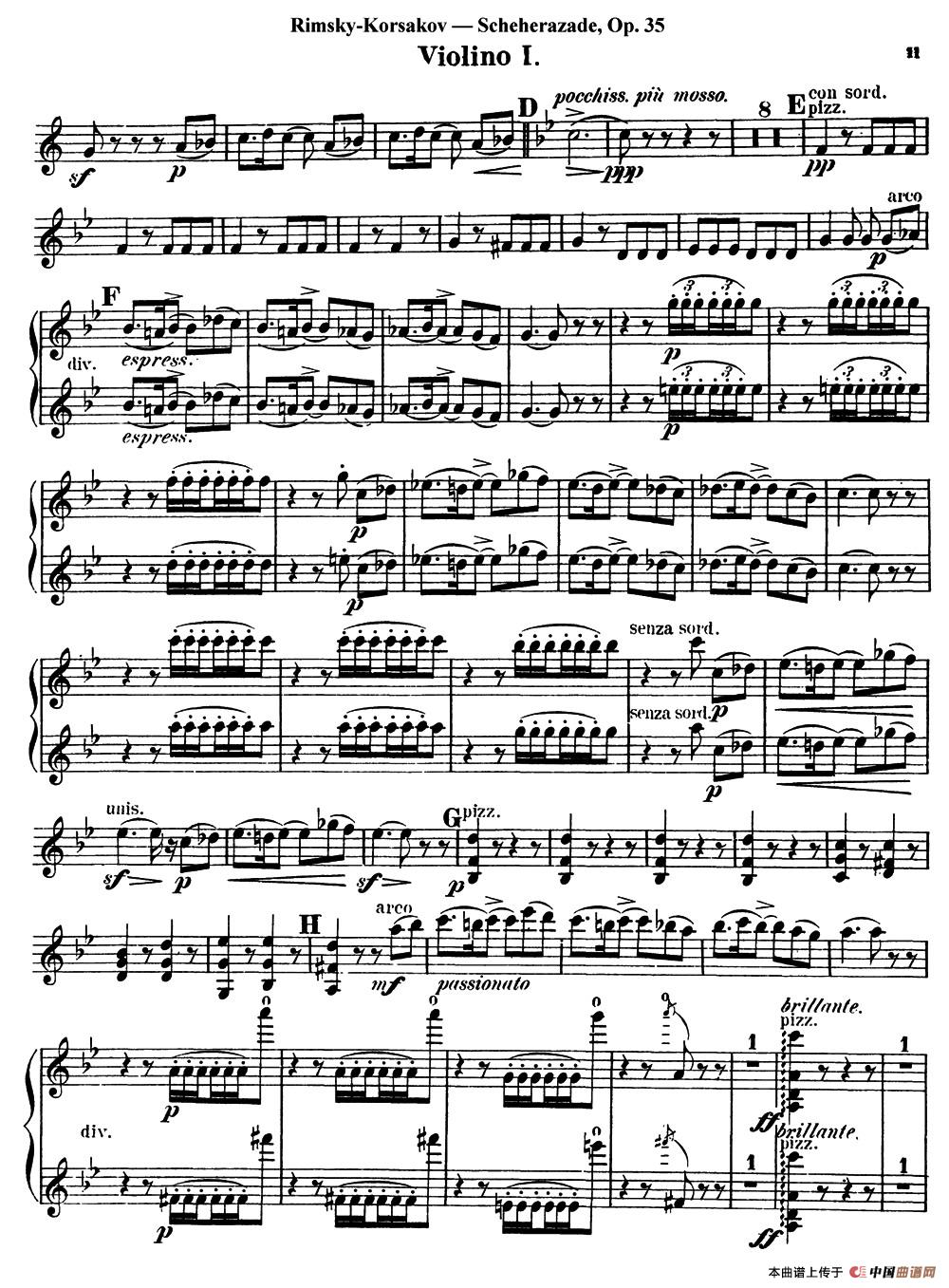 depasito小提琴谱_Recuerdos de la Alhambra提琴谱 阿尔罕布拉的回忆 小提琴分谱 器乐乐谱 中国曲谱网(2)