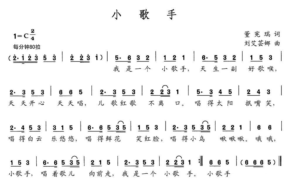 手小曲谱_钢琴简单曲谱(2)