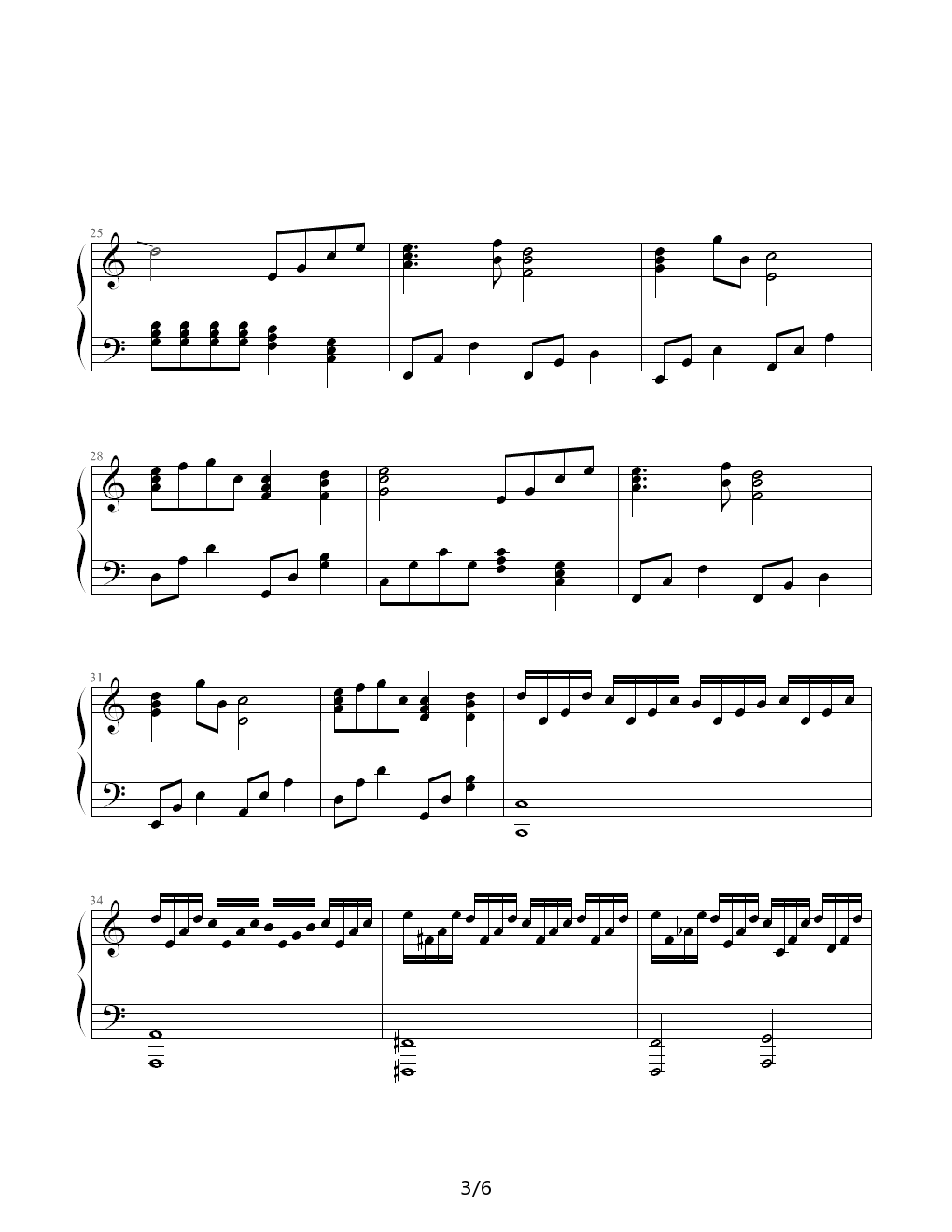 蒲公英的约定天刀曲谱_蒲公英的约定数字曲谱(3)