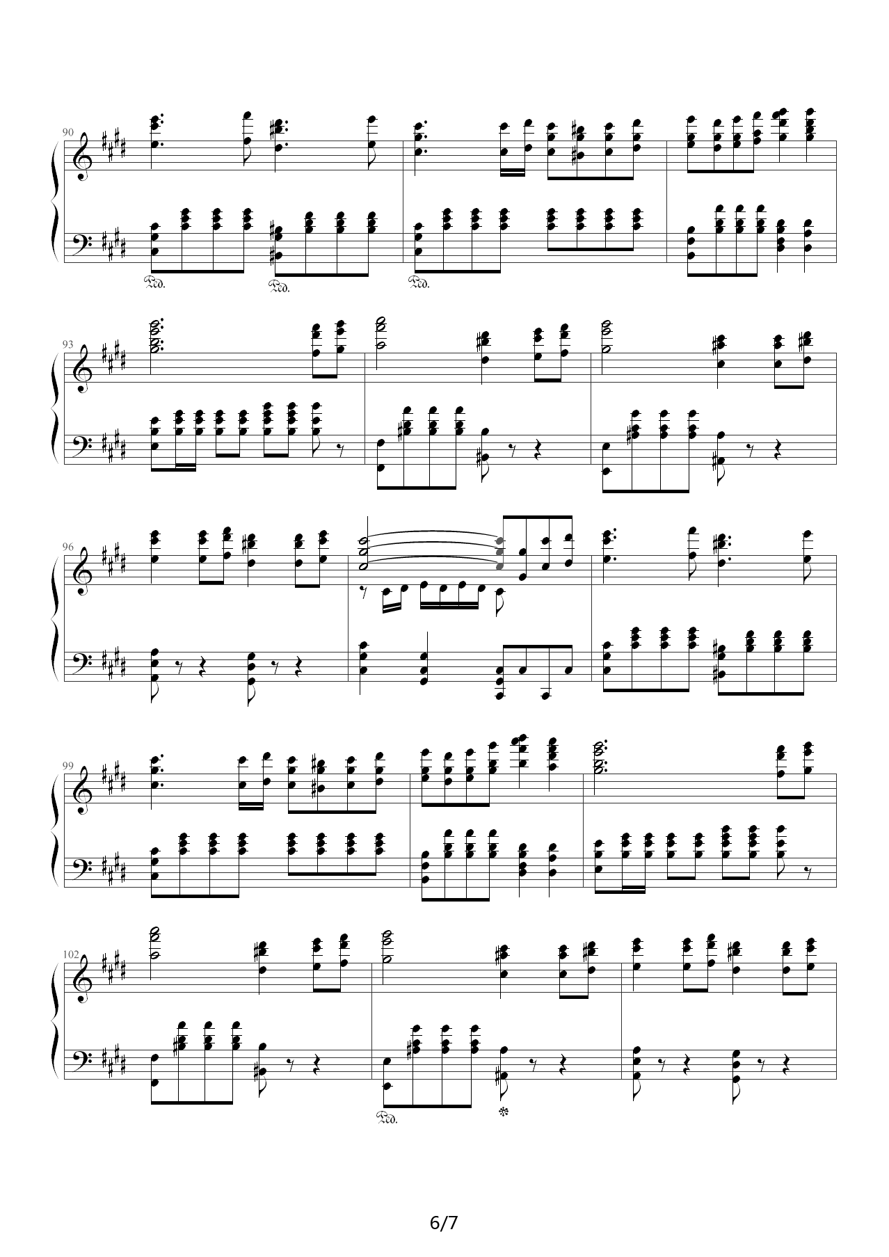 V3钢琴谱-劲乐团-游戏-琴艺谱