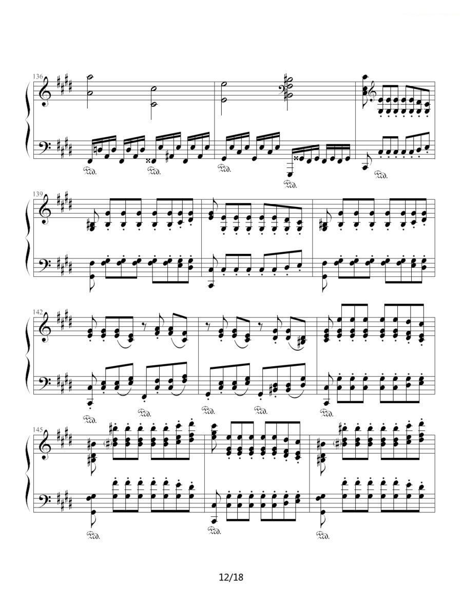 月光奏鸣曲钢琴谱简谱_贝多芬月光奏鸣曲简谱(3)
